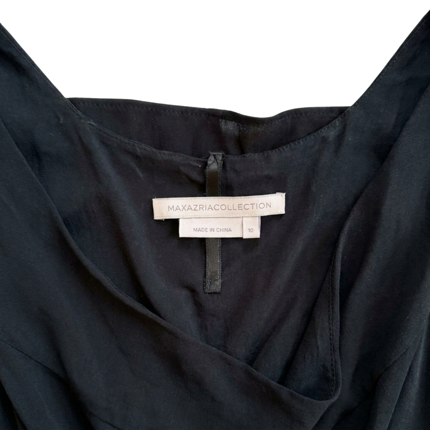 Vintage 100% Silk Black Halter Ruffle Dress