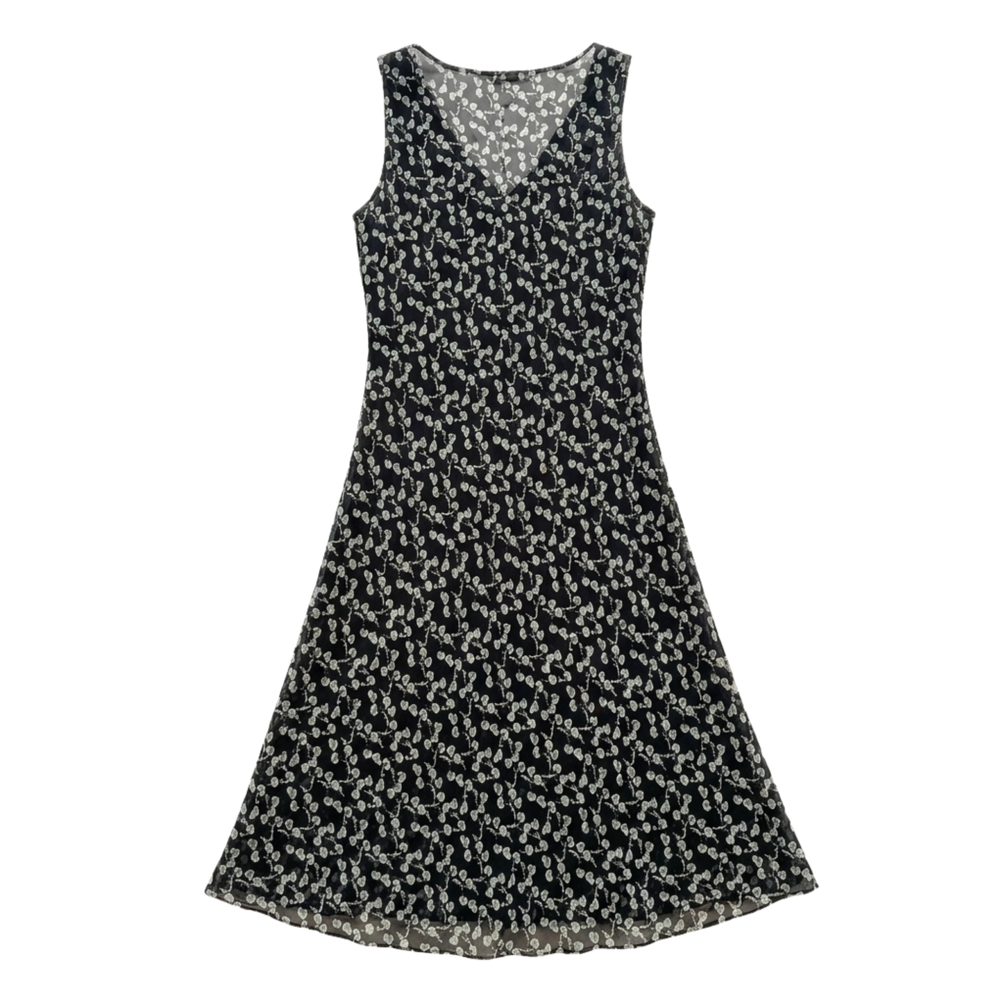 Sheer Silk 90s Floral Dress