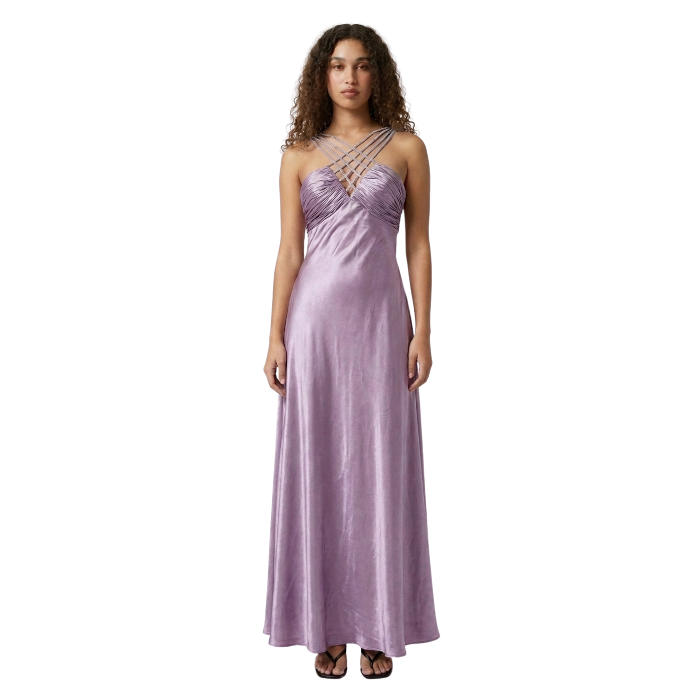 Early 2000s Satin Maxi Dress