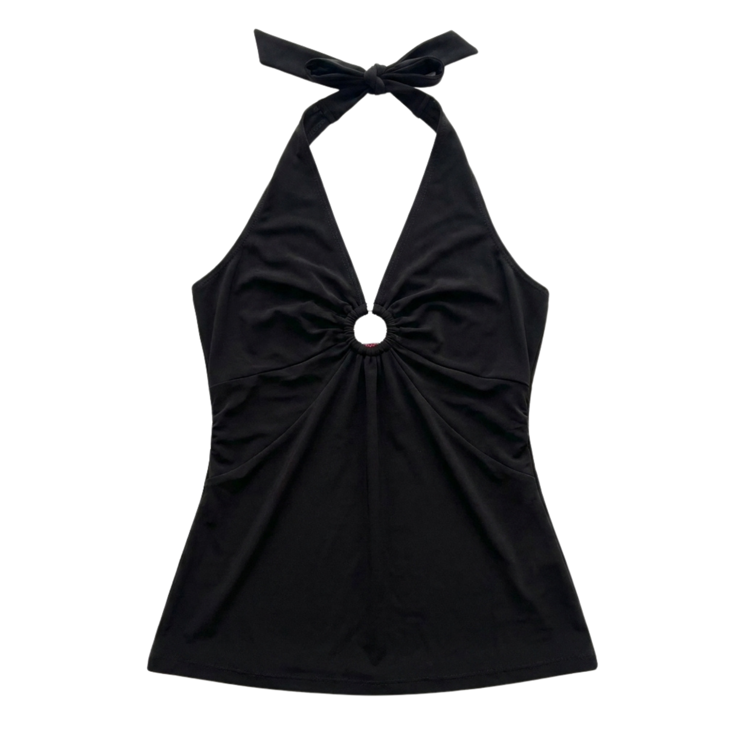 Early 2000s Black Halter Top