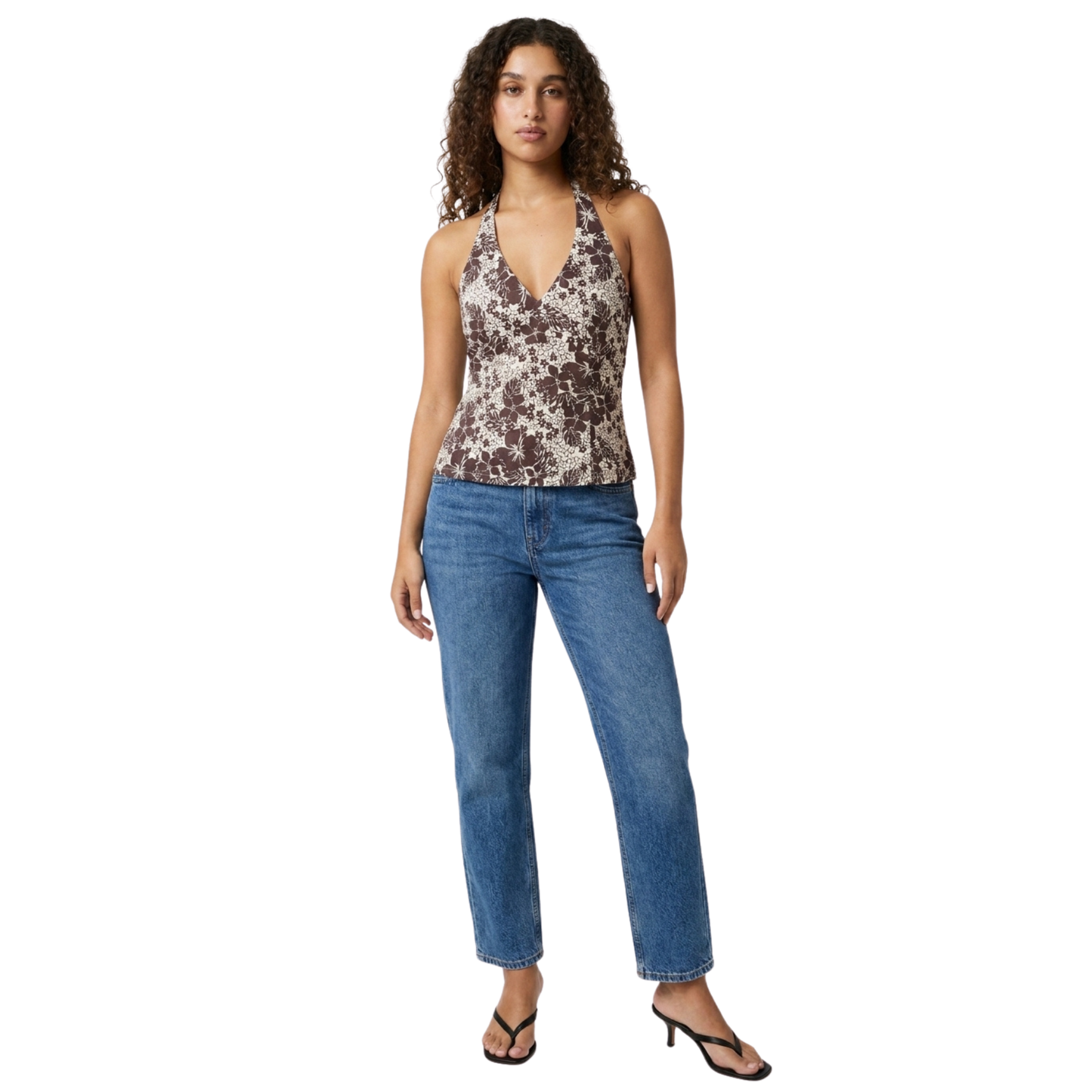 Early 2000s Floral Halter Top