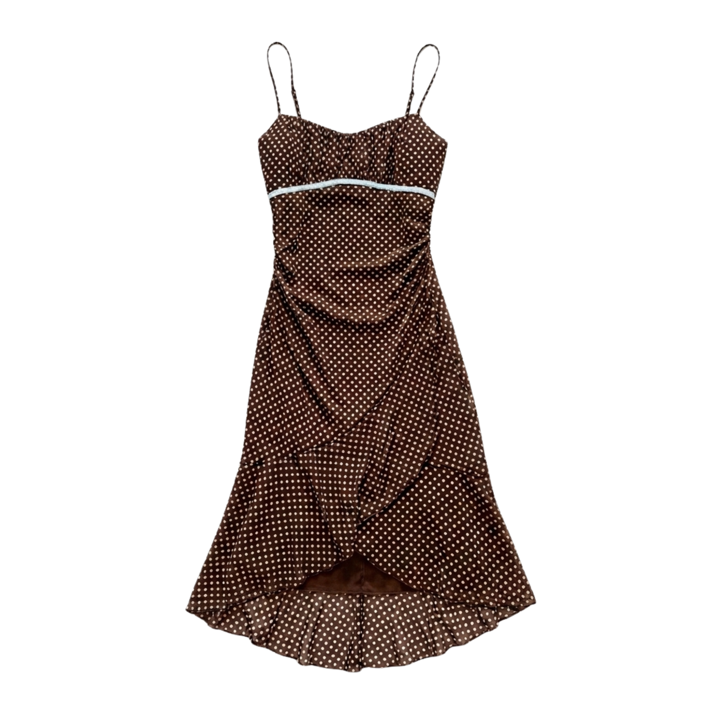 Early 2000s Brown Polka-Dot Dress