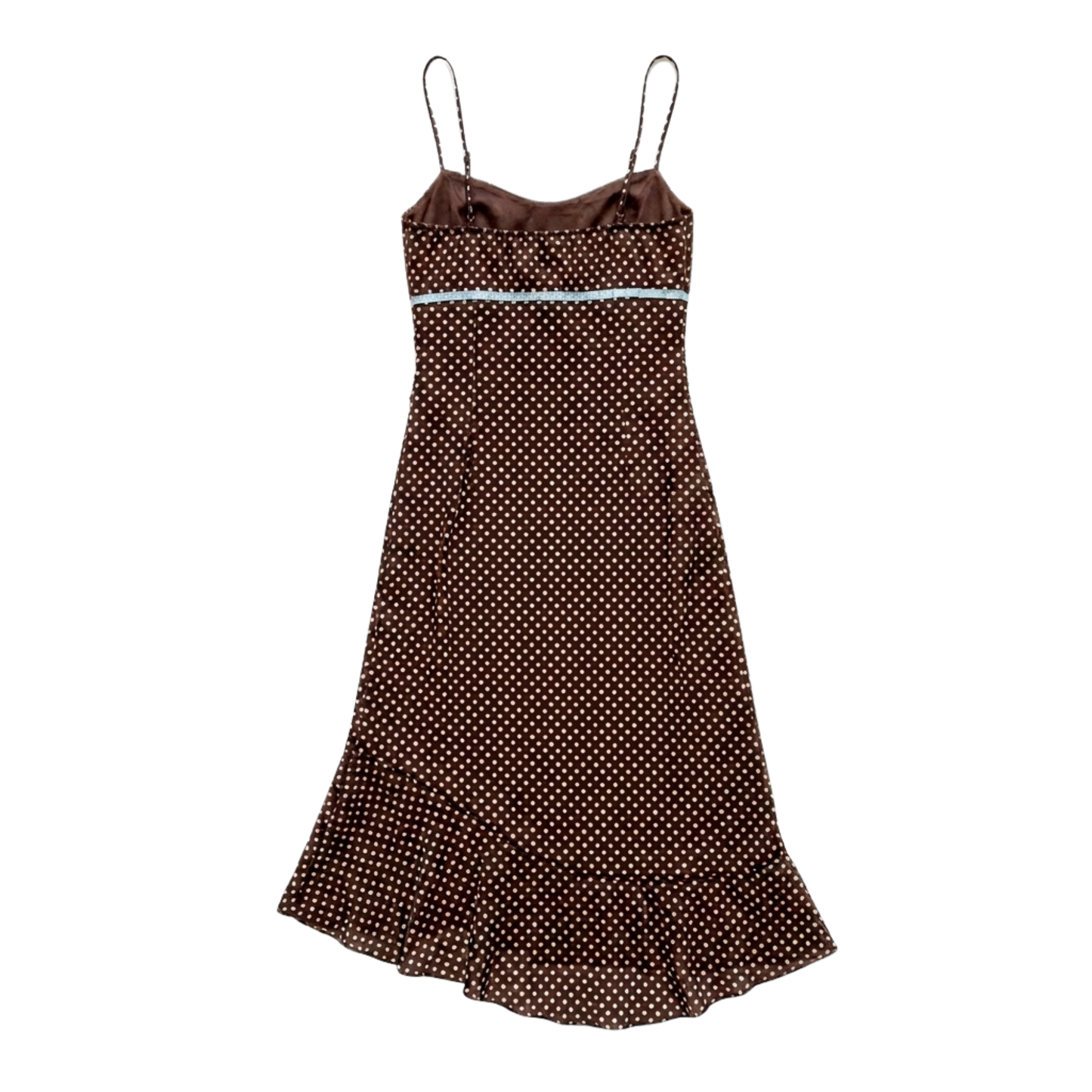 Early 2000s Brown Polka-Dot Dress