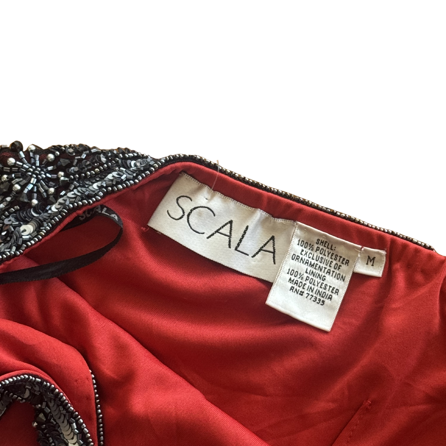 Vintage Beaded Scala Halter Top