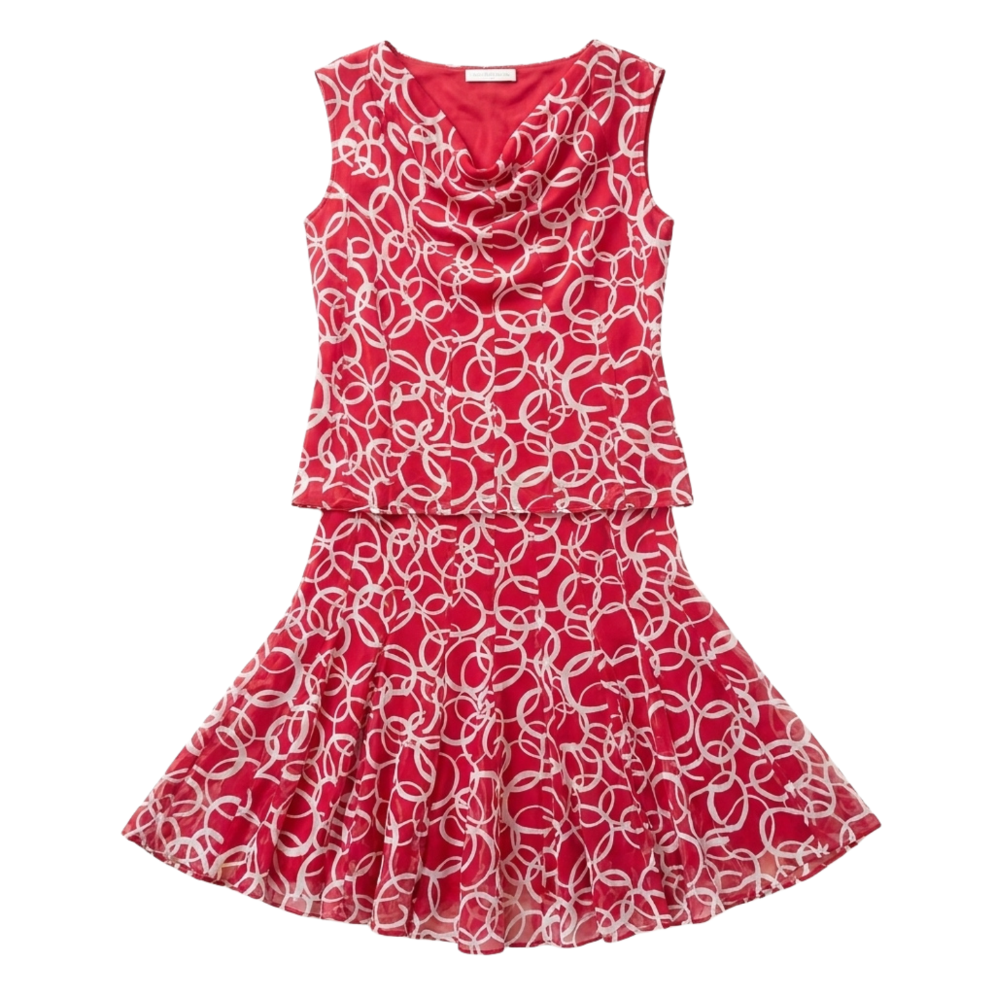 Vintage Two-Piece Silk Set