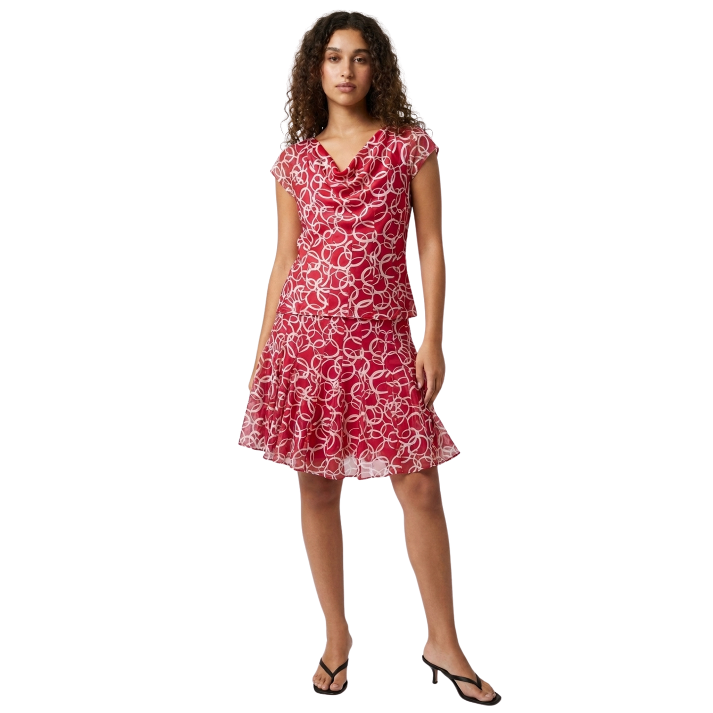 Vintage Two-Piece Silk Set