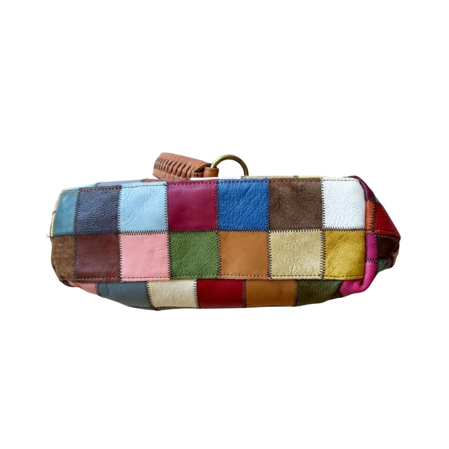 Rainbow Patchwork Leather Bag as seen in Ugly Betty