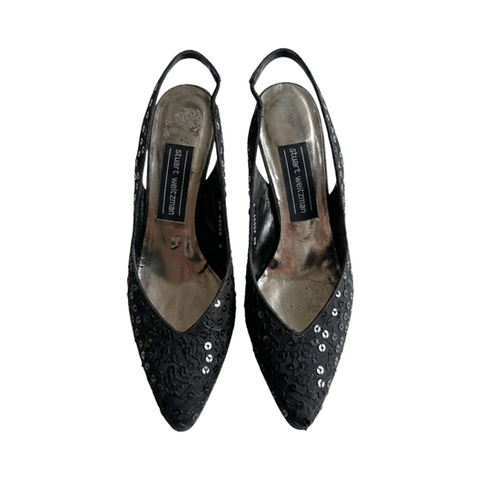 Vintage 90s Stuart Weitzman Sequin Heels