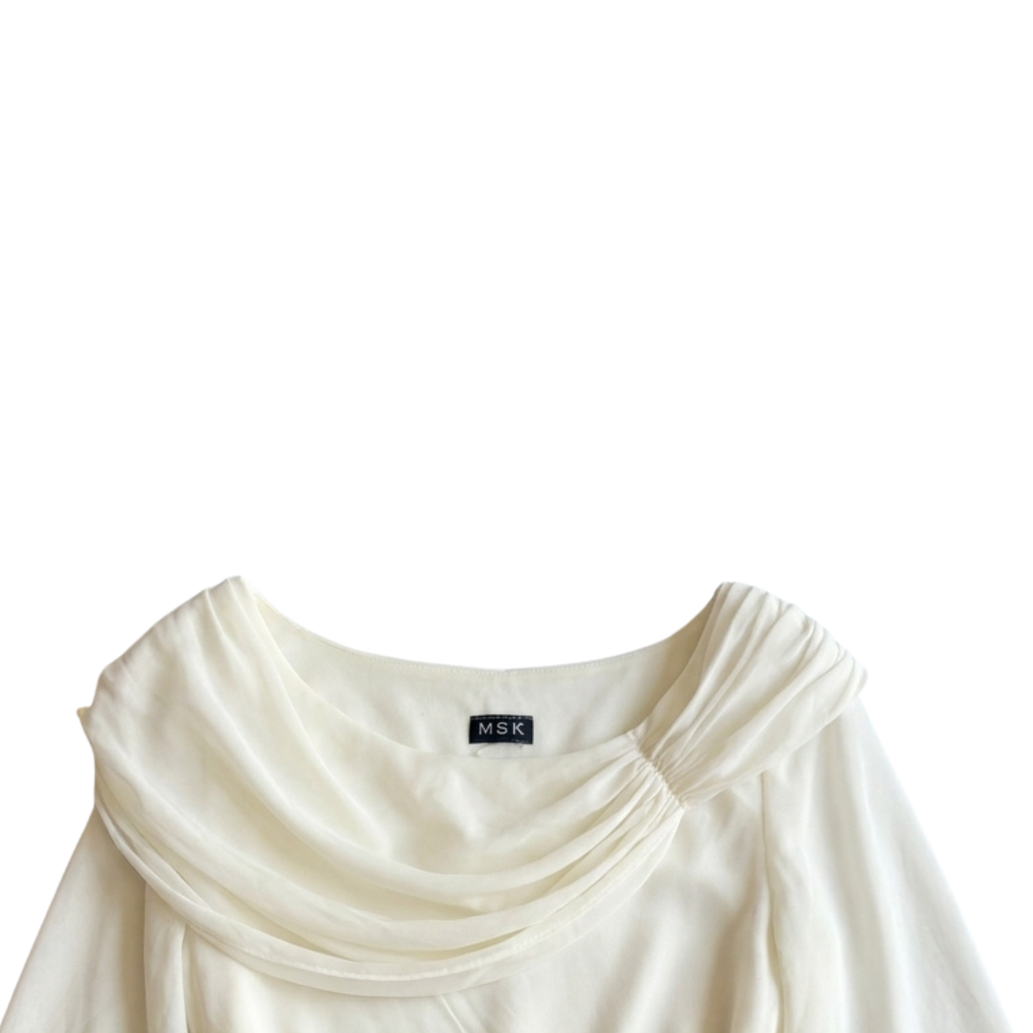 Early 2000s Off-The-Shoulder White Top