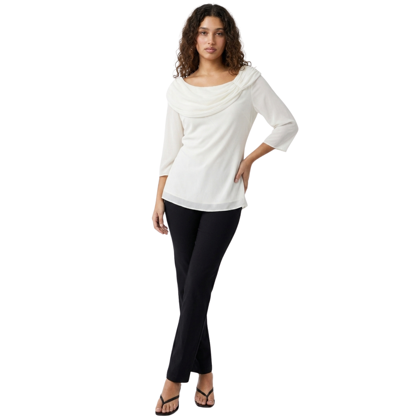 Early 2000s Off-The-Shoulder White Top
