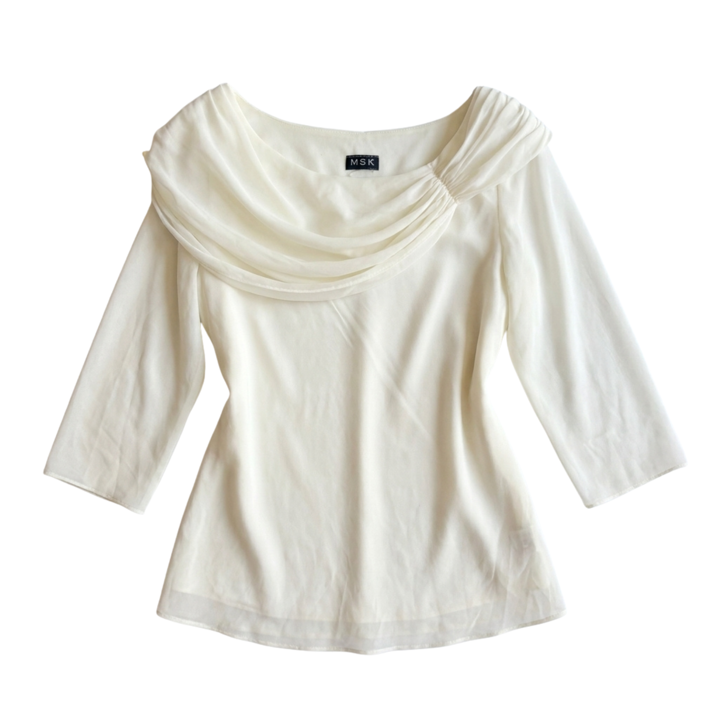 Early 2000s Off-The-Shoulder White Top