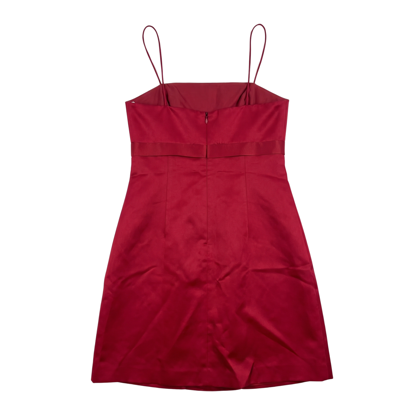 Early 2000s Red Satin Mini Dress
