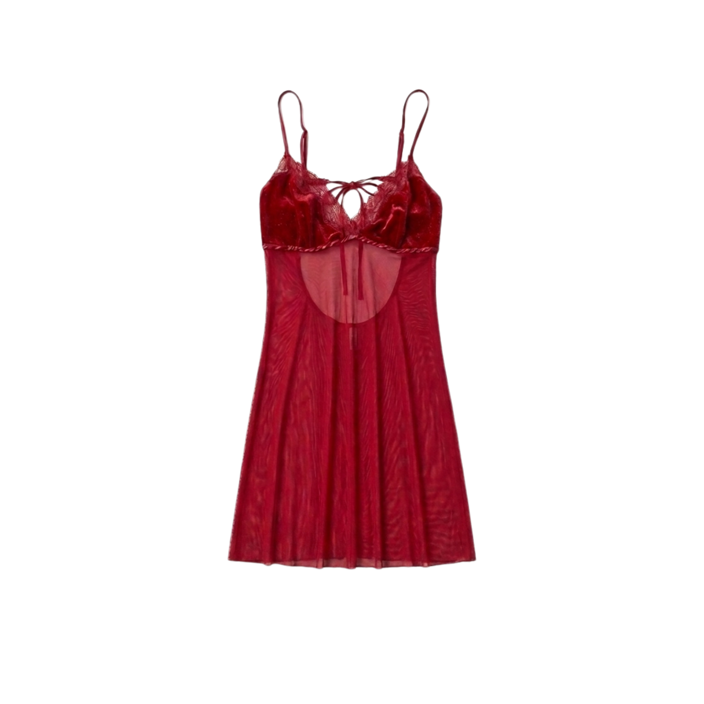 Red Lace Lingerie Slip