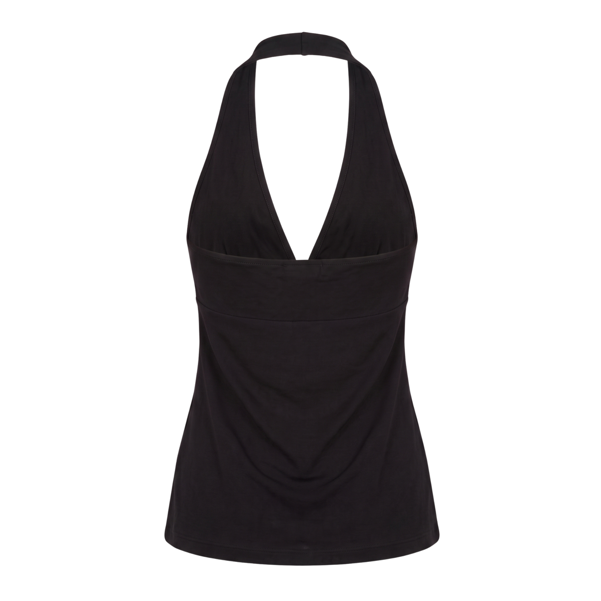 Black Early 2000s Beaded Halter Top
