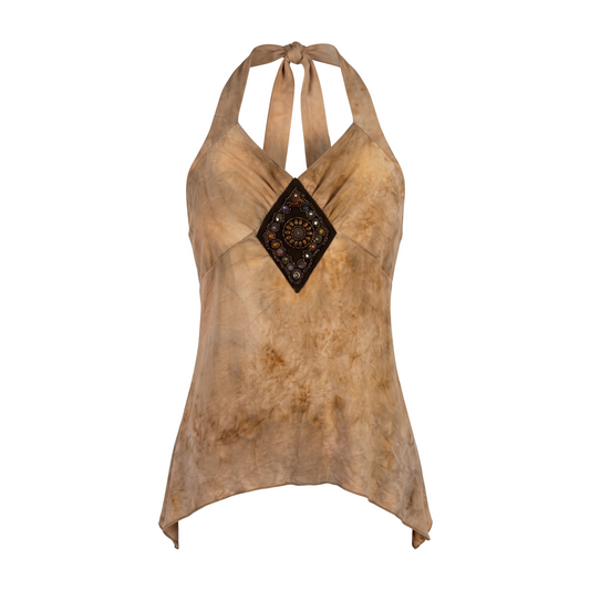 Early 2000s Embellished Halter Top