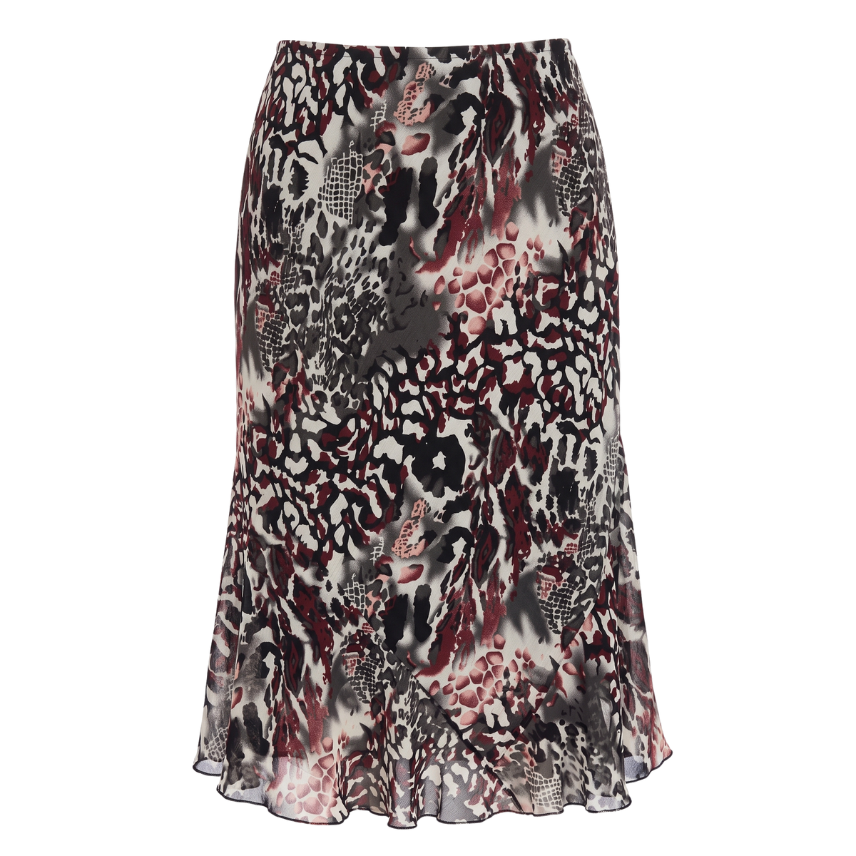 Funky Early 2000s Animal Print Skirt
