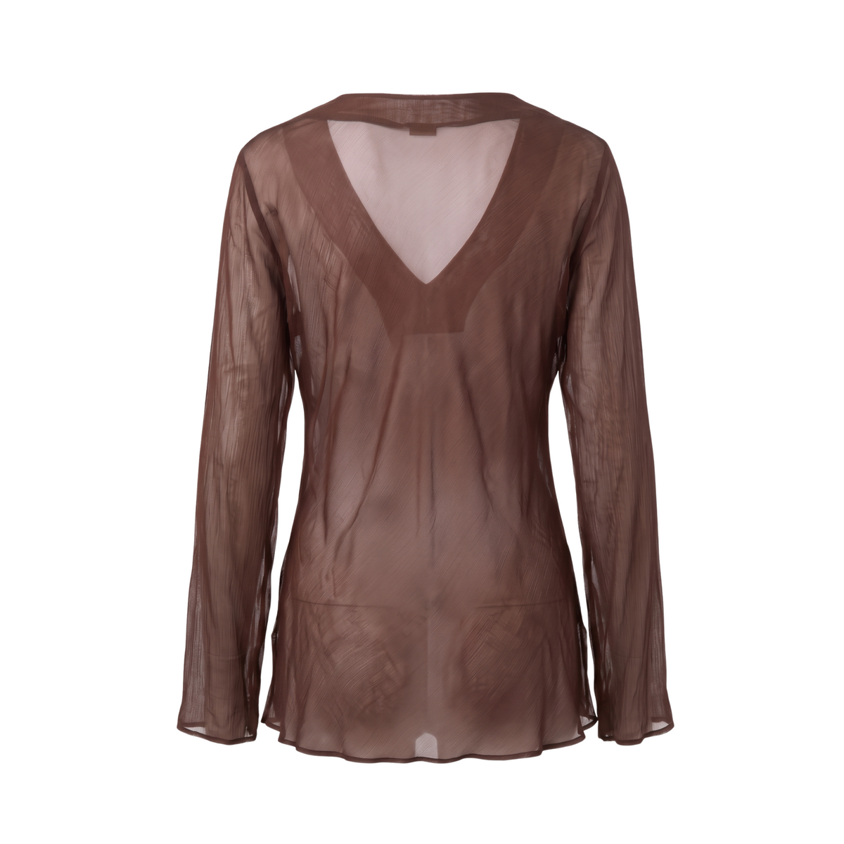Sheer Silk & Sequin Top
