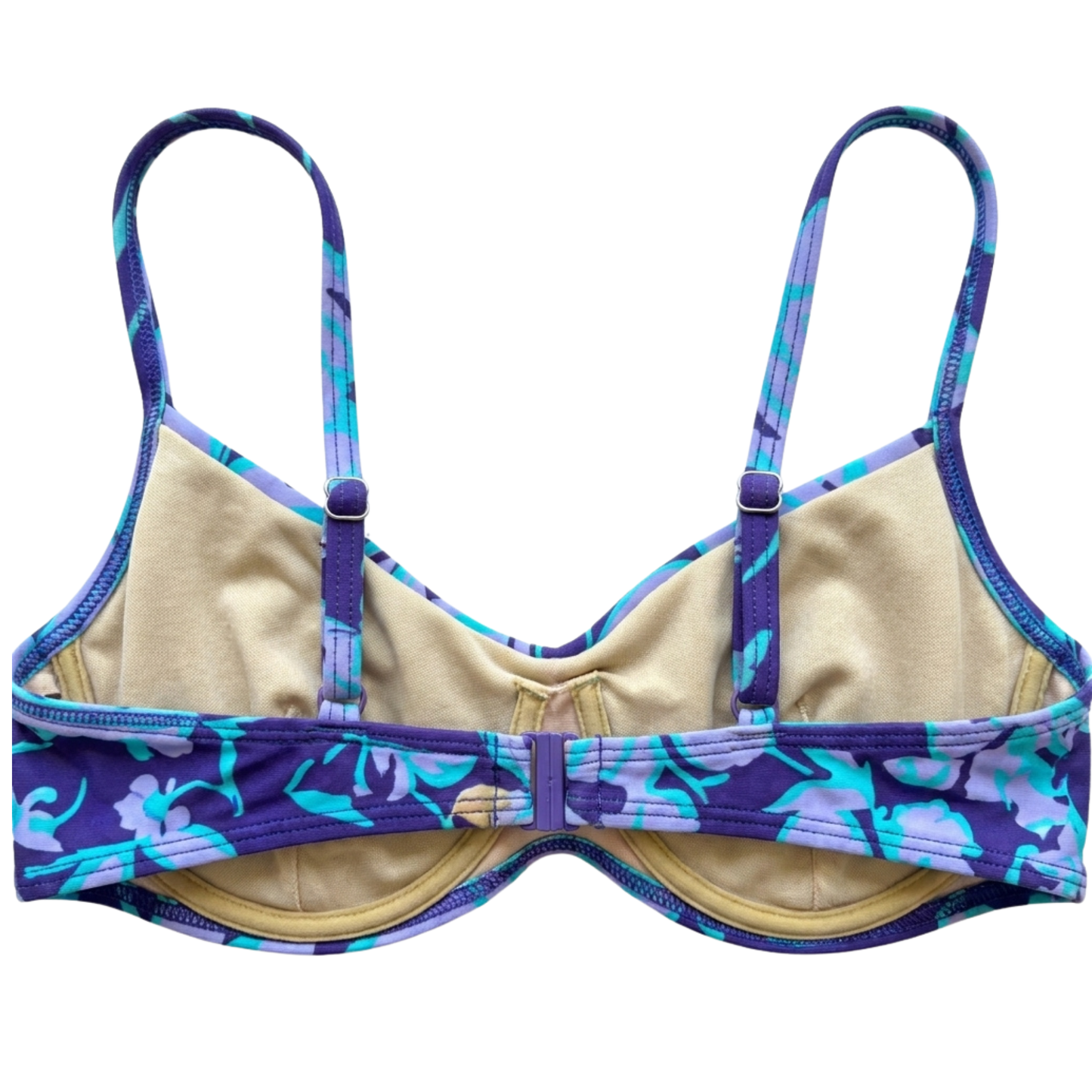 80s Floral Bikini Top