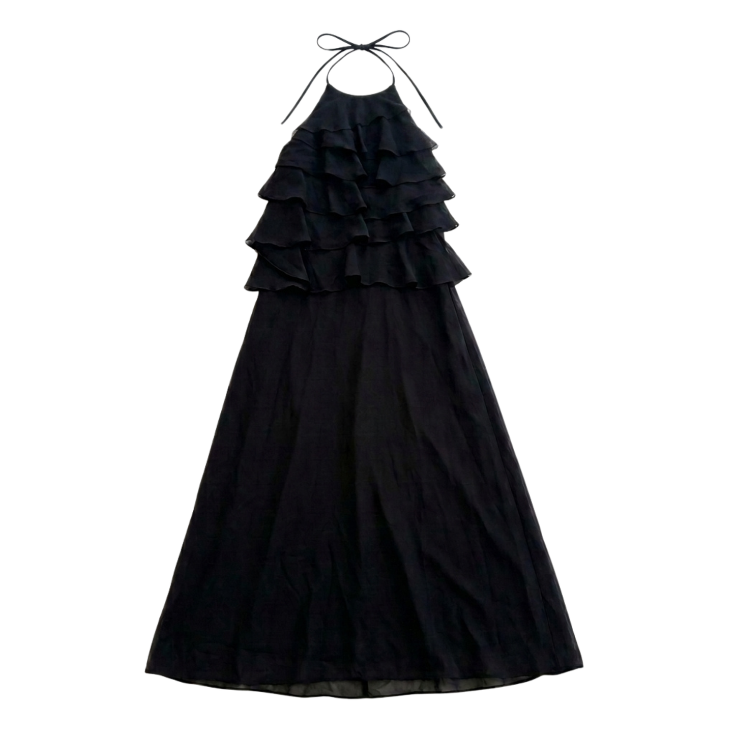 90s Chiffon Halter Dress
