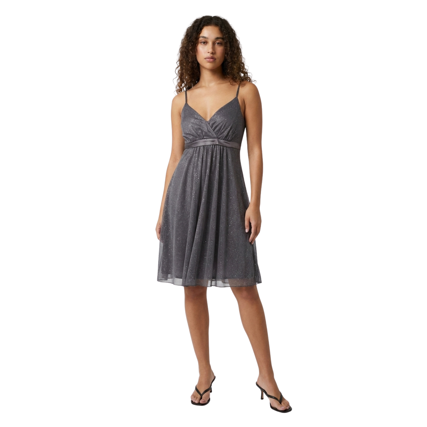 Y2K Grey Midi Dress