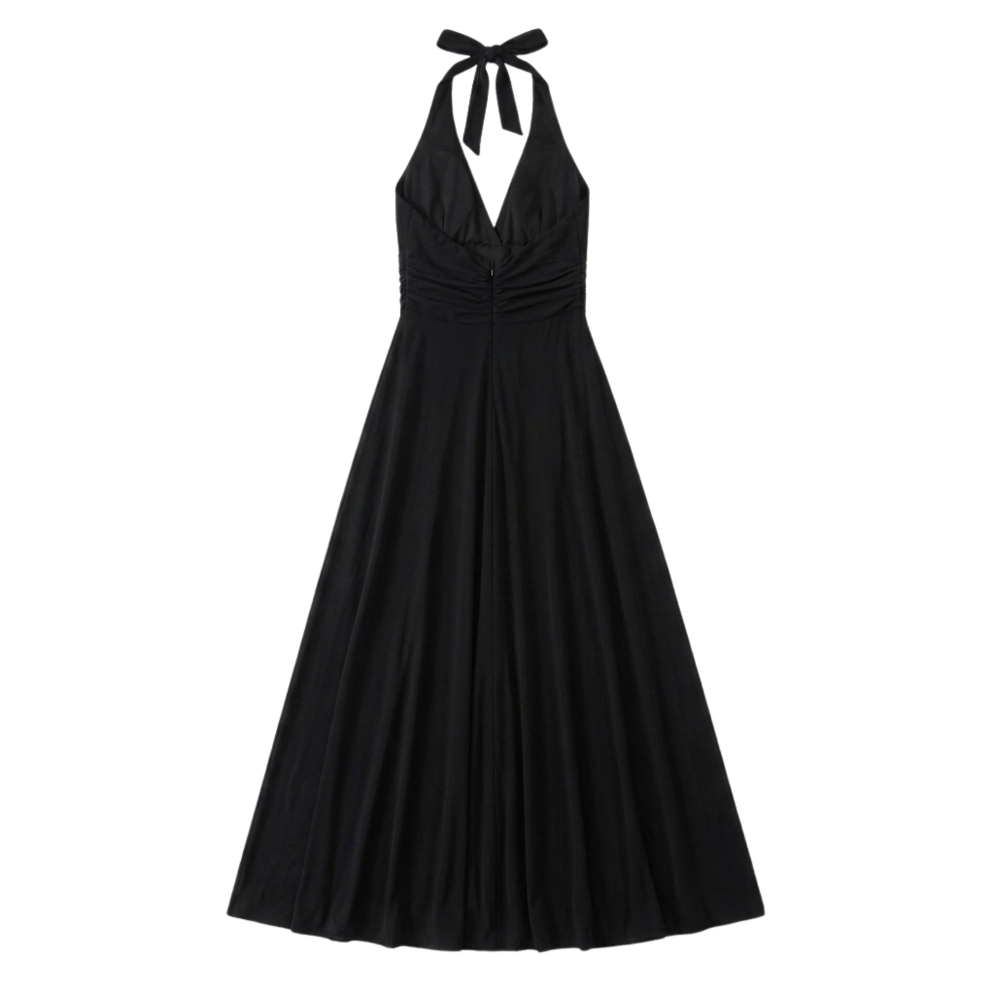 Vintage BCBG Black Midi Halter Dress