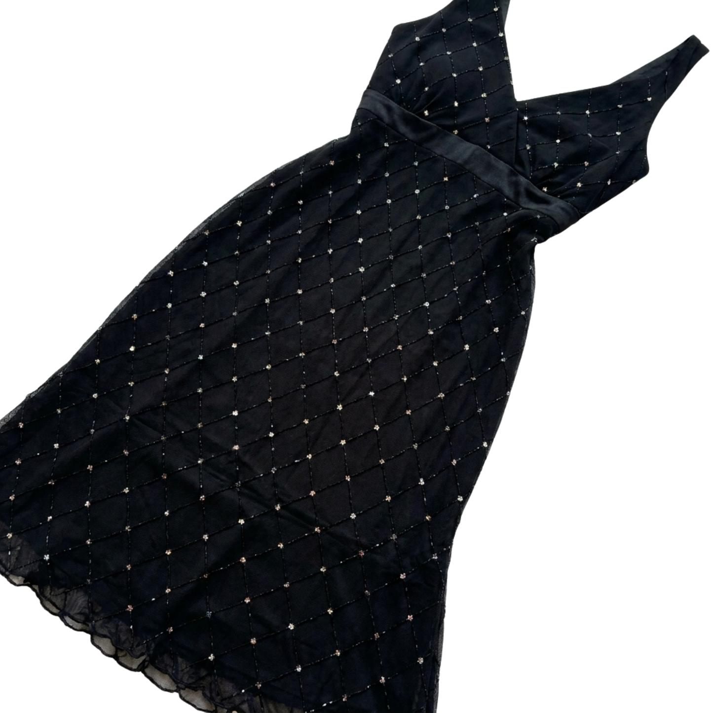 Early 2000s Black Sparkly Dress