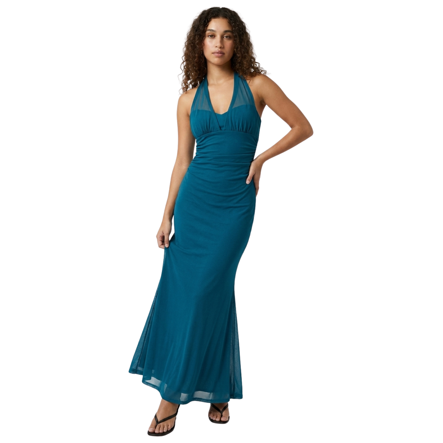 Blue Y2K Maxi Dress