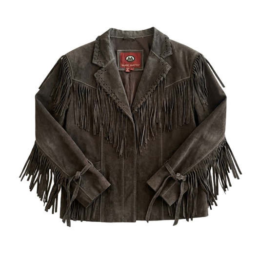 Vintage 1990s Suede Fringe Jacket