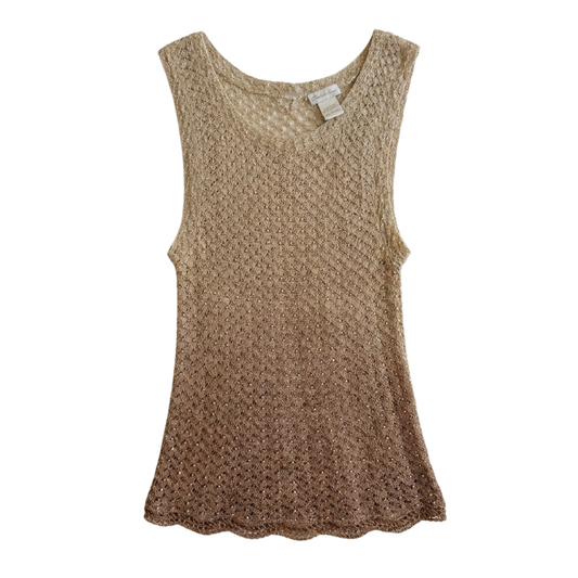 Y2K Charlotte Russe Crochet and Beaded Tank