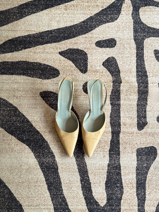 Vintage Gucci Slingback Heels