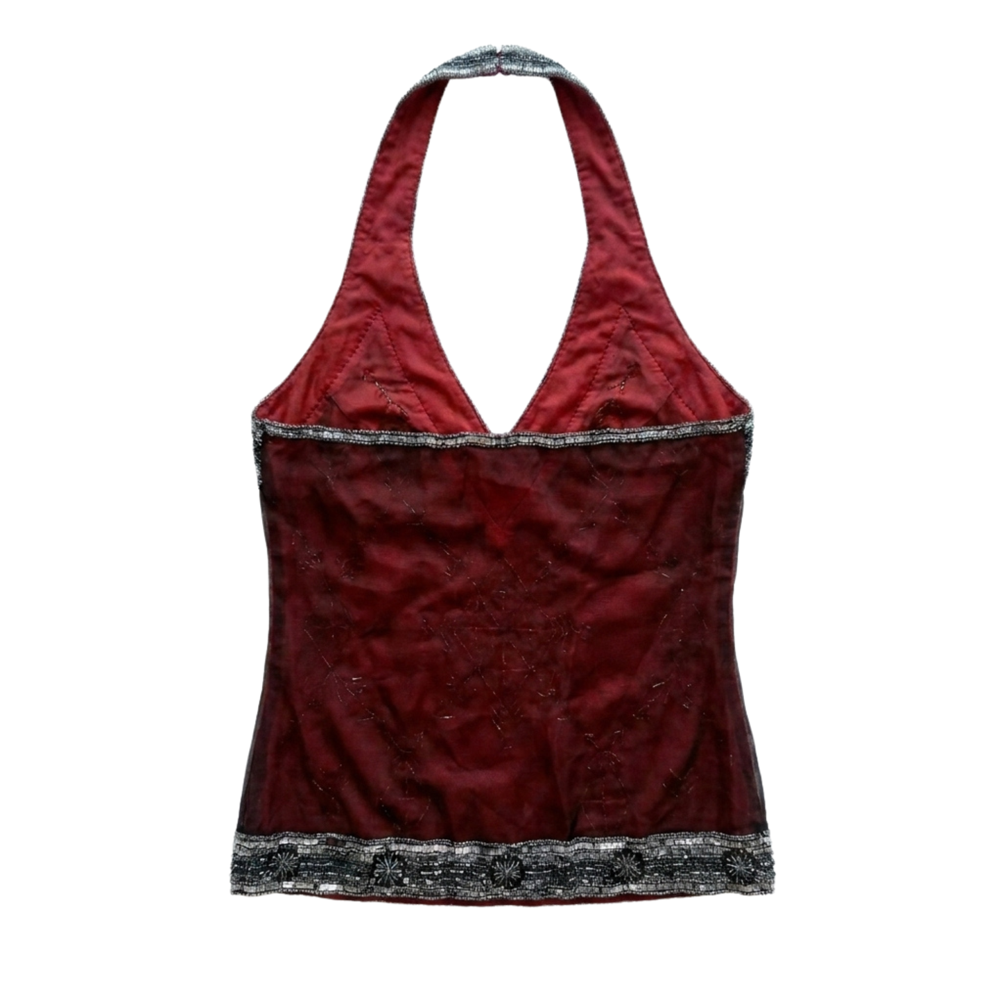 Vintage Beaded Scala Halter Top