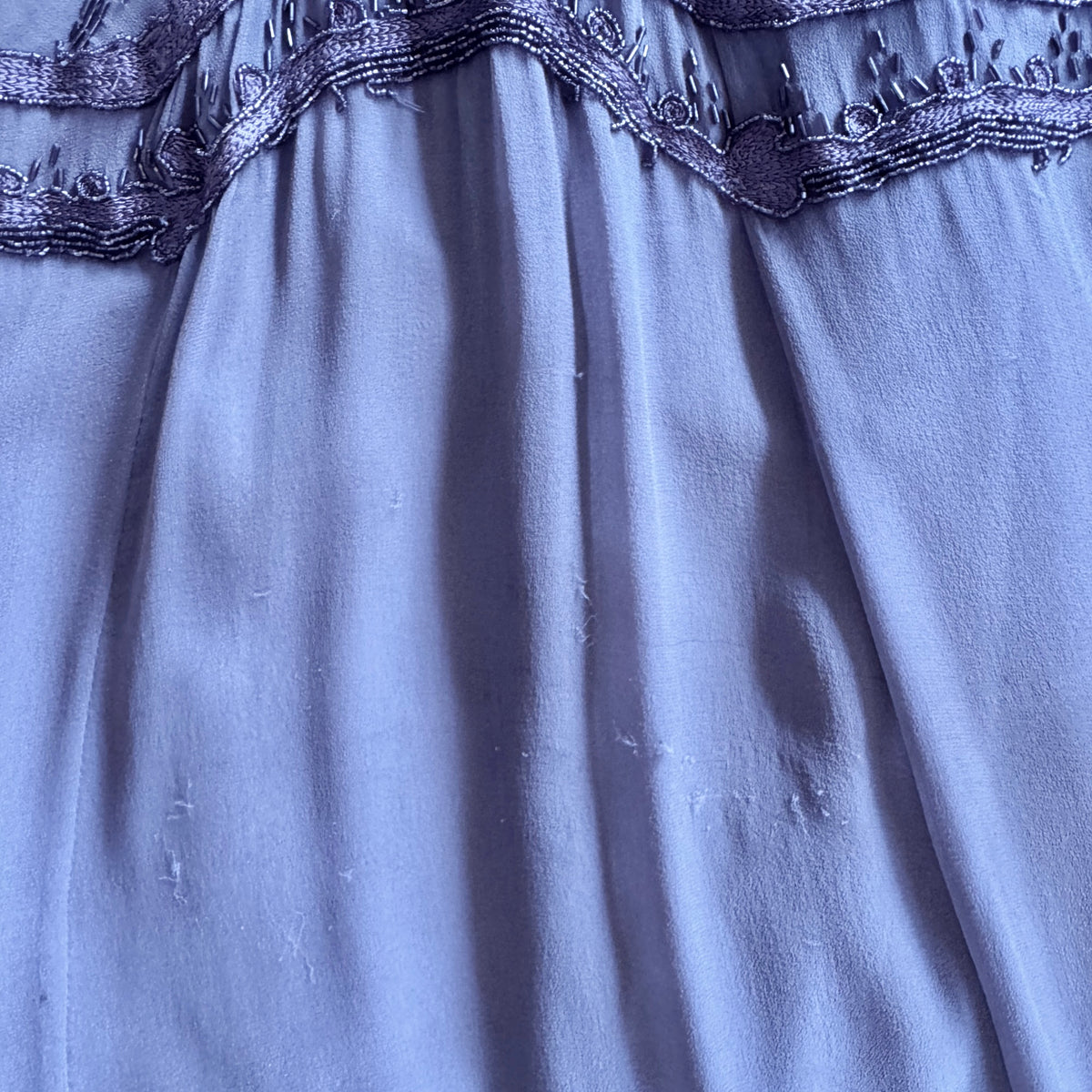 Vintage Silk Beaded Drop-Waist Dress