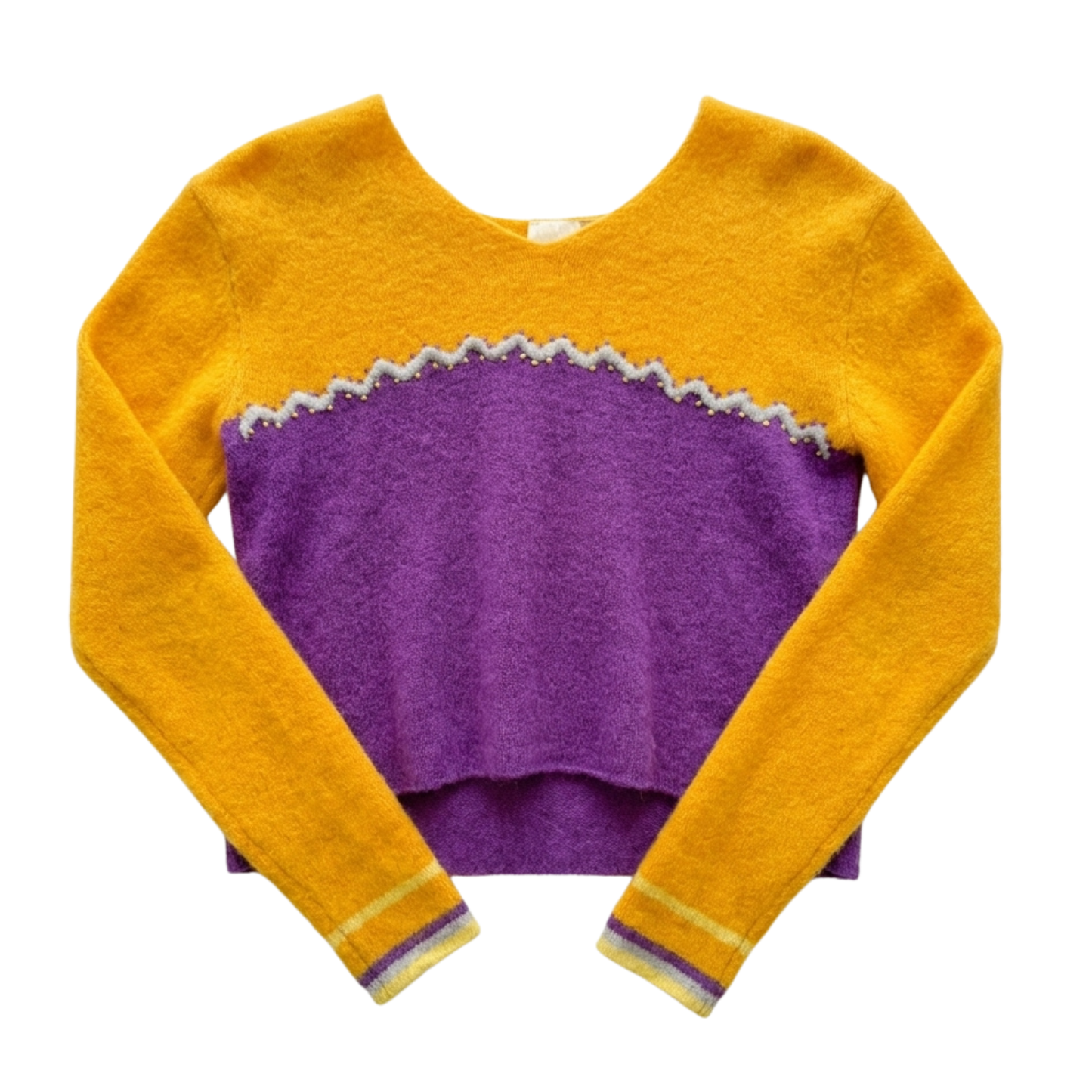 Vintage 90s Purple and Yellow Sweater